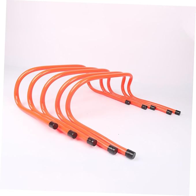 Mikinona 2pcs Professional Speed Hurdles Plastic Training Agility Hurdles 15cm for Soccer Football Running Training Equipment