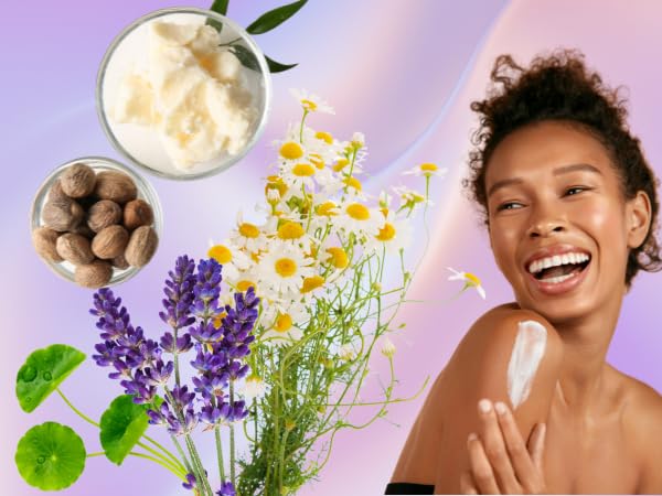 Essentially KateS Lavender + Chamomile + CICA Cream Lotion 4 Fl Oz - Calming, Soothing, Relaxing, Hydrating.