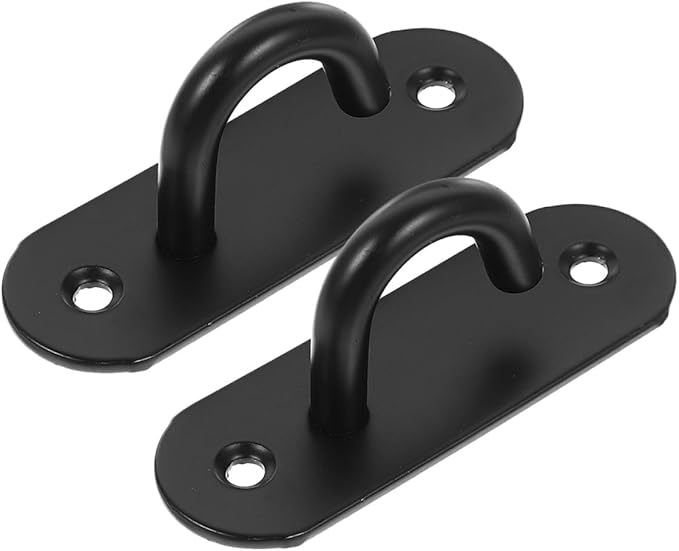 VICASKY 2pcs Stainless Steel Wall Anchor Resistance Band Hooks Heavy Duty Gym Hangers for Yoga Strap Fixing Indoor Strength Training Equipment Attachments