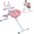 4-in-1 Foldable Ab Machine, 5-Level Adjustable Ab Glider Machines with LCD Display, Abdominal Trainer for Stomach Workout, Ab Workout Equipment for Home Gym, Full Body Fitness
