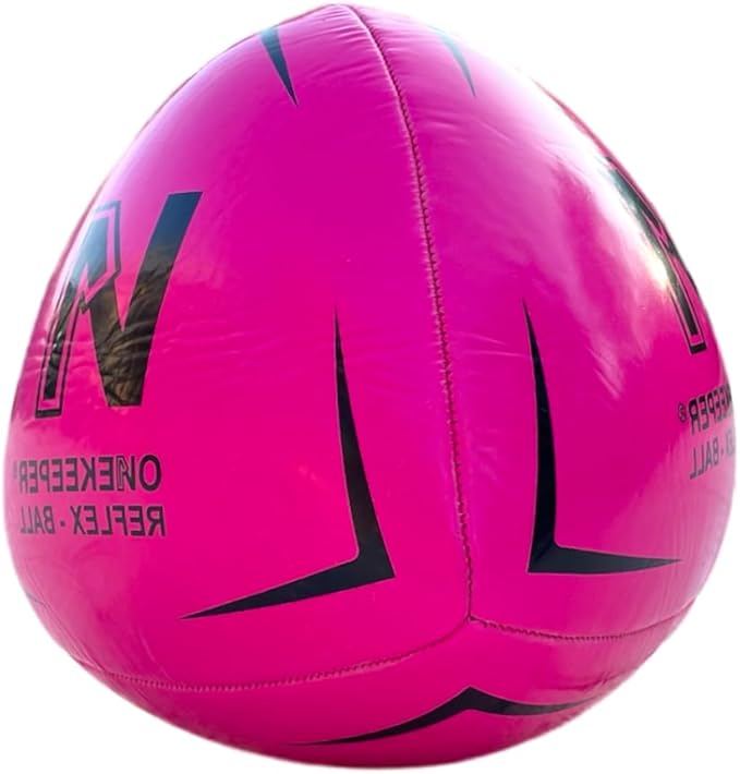 ONEKEEPER Soccer Reflex & Reaction Ball - White, Orange, Blue, Pink, and Fluo Yellow, Agility and Coordination Training for Kids and Juniors (Pump Not Included)