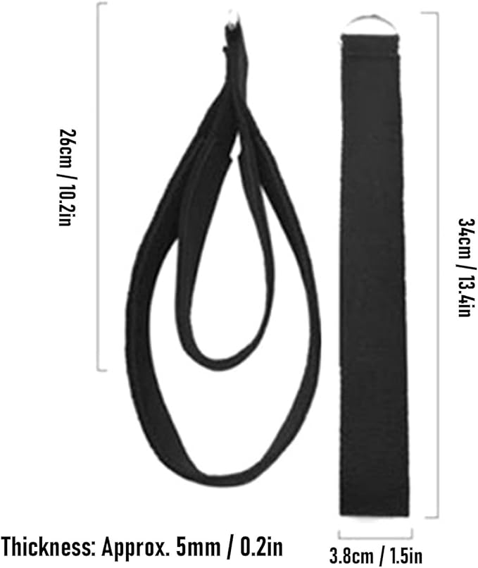 SUNGOOYUE Pilates Straps with D Ring Buckles, Cotton and Neoprene Dual Loop Adjustable Exercise Straps for Pilates Bed Home Gym Strength Training