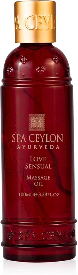 SPA CEYLON Love Sensual Massage Oil for Ultimate Relaxation | Body Oil Massage | Natural Massage Oil