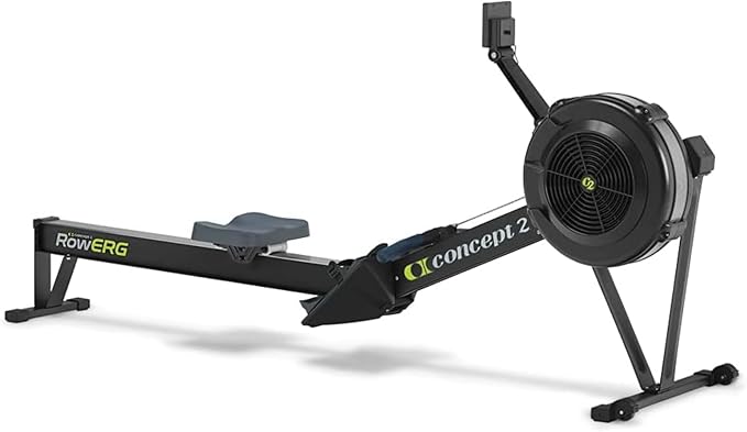Concept2 RowErg Indoor Rowing Machine - PM5 Monitor, Device Holder, Adjustable Air Resistance, Easy Storage with FitXion Seat Cushion