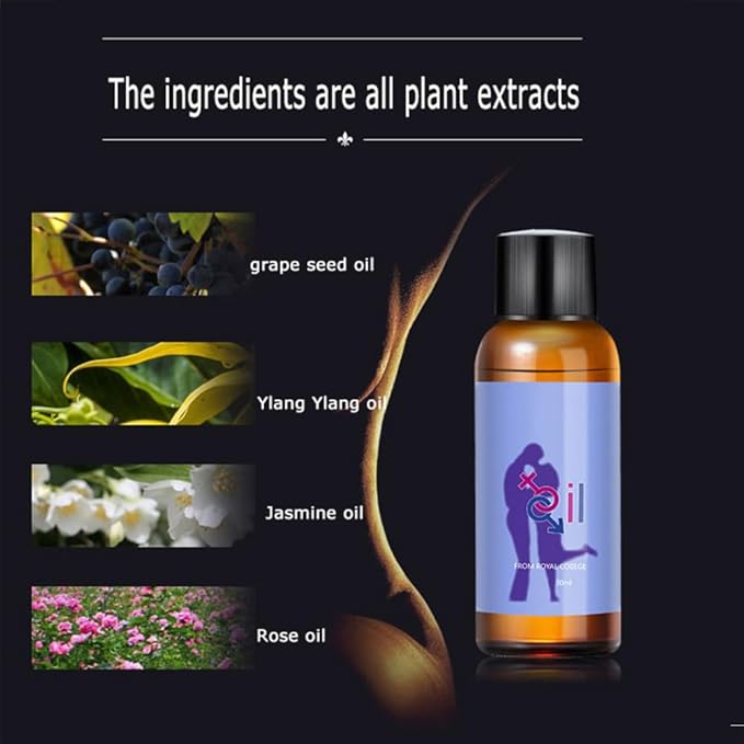 Botanical Massage Oil, Pheromones Massage Oil for Him/Her Lover, Increase Sexual Desire Private Part Penis Spa, Delay Time Performance Boost Strength (2)
