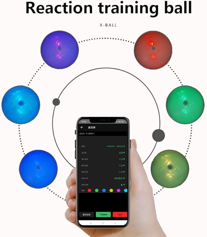 X-Ball Smart Reaction Ball Hand Eye coodination Agility Training Digital Sensor Vector Vision Training
