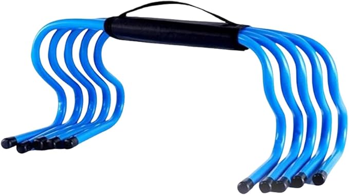 5 Pieces Agility Training Hurdles Training Equipment 15cm Speed Hurdles Obstacles for Basketball Football Workout Athletes