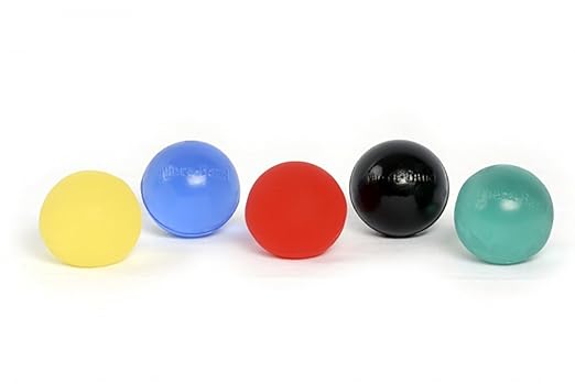 THERABAND Hand Exerciser, Stress Ball For Hand, Wrist, Finger, Forearm, Grip Strengthening & Therapy, Squeeze Ball to Increase Hand Flexibility & Relieve Joint Pain, Blue, Firm