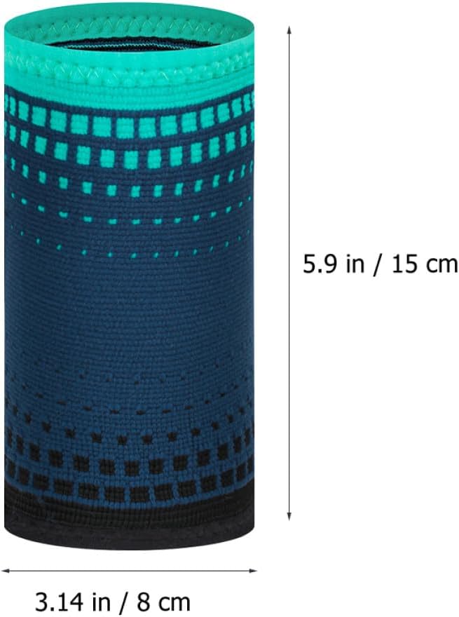 Milisten 2pcs Protective Wrist Brace Compression Training Sleeves Knit Portable Wrist Supports Fitness Joint Wraps for Men and Women Gym Workout Sports