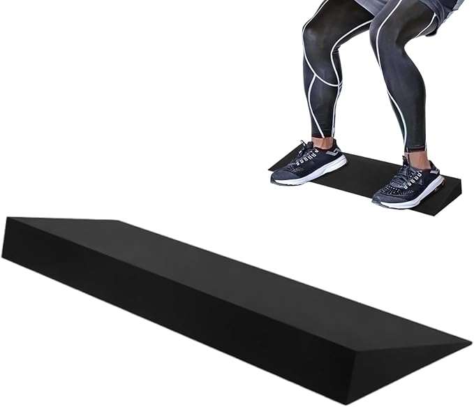 Yoga Wedge - EVA Muscle Stretching, Squat Wedge Yoga Fitness, Athletes Seniors Beginners Workout, Enthusiasts Studio Home Gym, Dorm Living Room, Slant Board Calf Raiser, Firm Support Blue