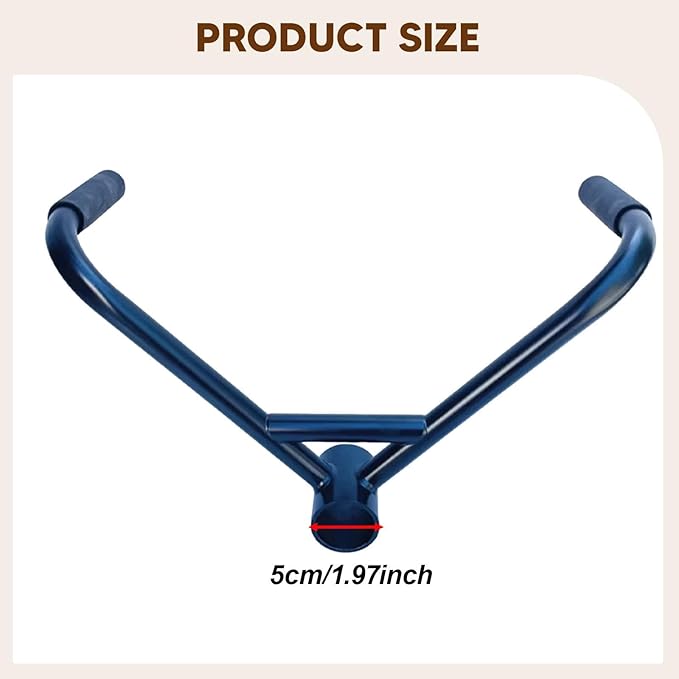 Colaxi V Bar Attachment for Weight Lifting Strength Training Exercise Gym Heavy Duty Fitness Equipment Sturdy Metal Cable Attachment