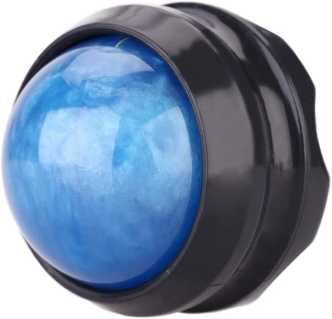 Manual Massage Ball Pain Relief Back Roller Massager Self Massage Therapy and Relax Full Body Tools for Sore Muscle Joint Pain Essential Oils or Lotion Relax (Blue)