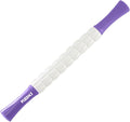 Muscle Roller Massage Roller Stick- Deep Tissue Fascia Blaster for Myofascial Pain Relief, Lymphatic Drainage & Body Sculpting, Handheld Physical Therapy & Recovery Tool (Purple White-18 inch)