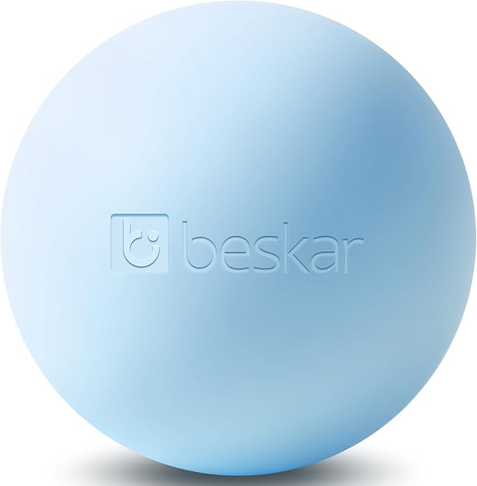 Massage Lacrosse Balls for Myofascial Release, Trigger Point Therapy and Yoga Therapy, Foot Massage Ball to Relieve Plantar Fasciitis Blue