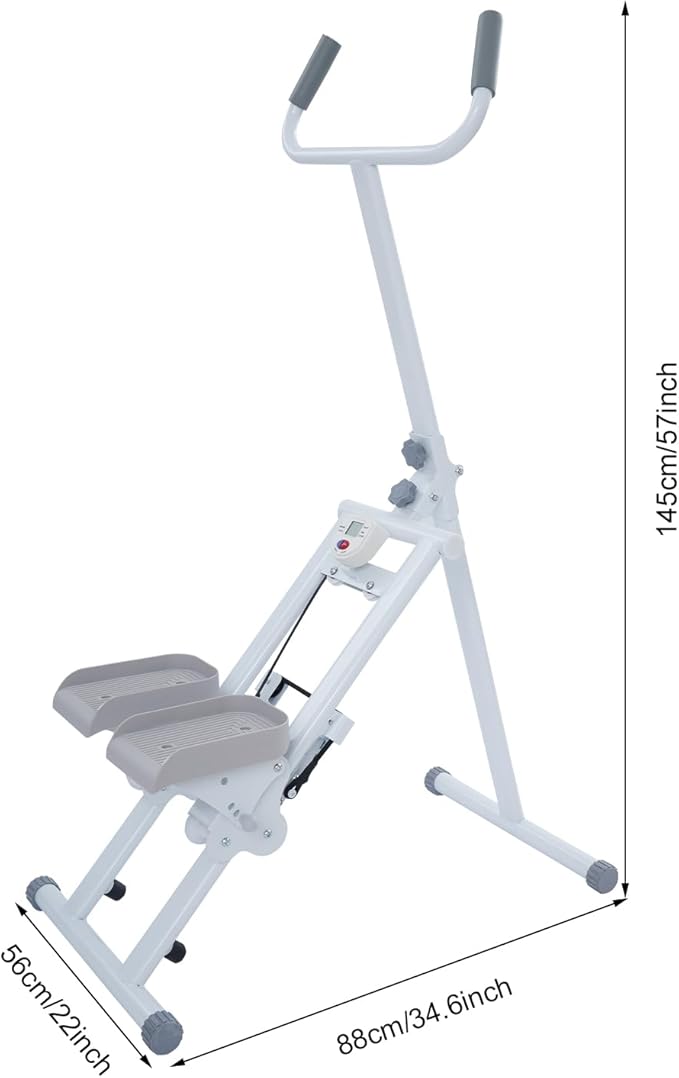 Stair Stepper for Home Foldable Stair Master 265LBS Load Stair Climber with Handlebar & 3 Gear Adjust Pedals Smart Stair Stepper for Homes, Gyms, Offices