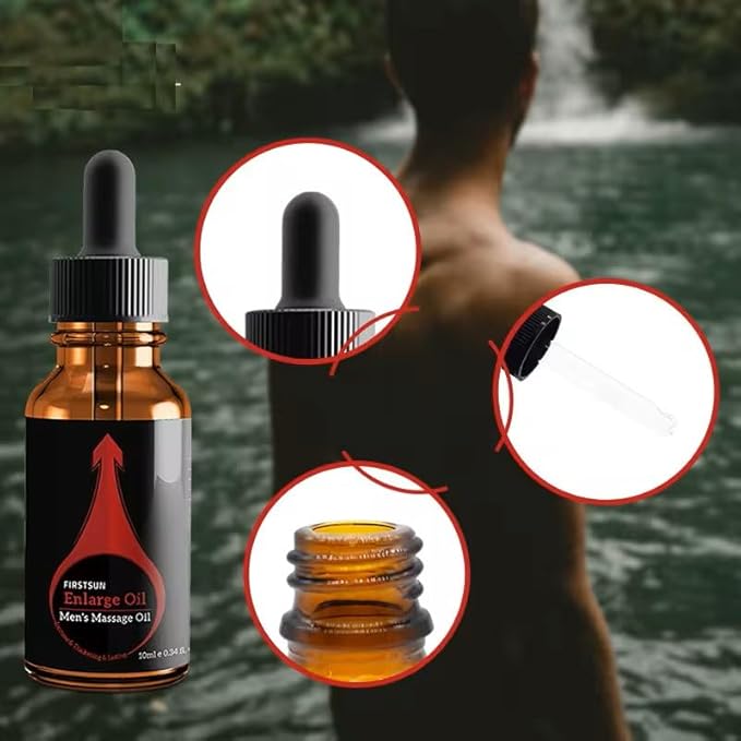 FirstSun Enlarge and Permanent Thickening Growth Men Energy Massage Essential Oil for Sex, Increase Dick Liquid for Health Care, Lateness Performance,Strength,Thicker (3 Packs)
