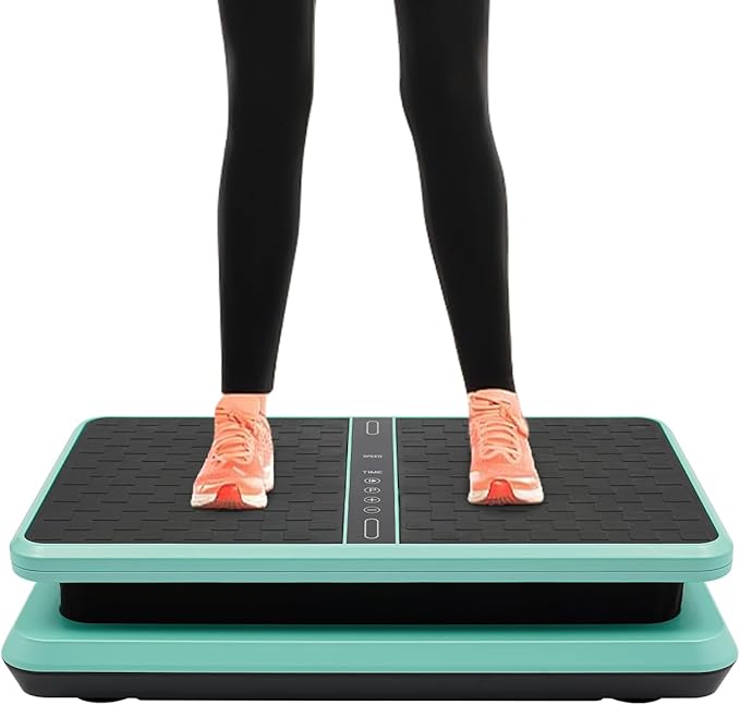 Vibration Plate Exercise Machine,Remote - Whole Body Workout Vibration Platform Loop Bands for Weight Loss, Shaping