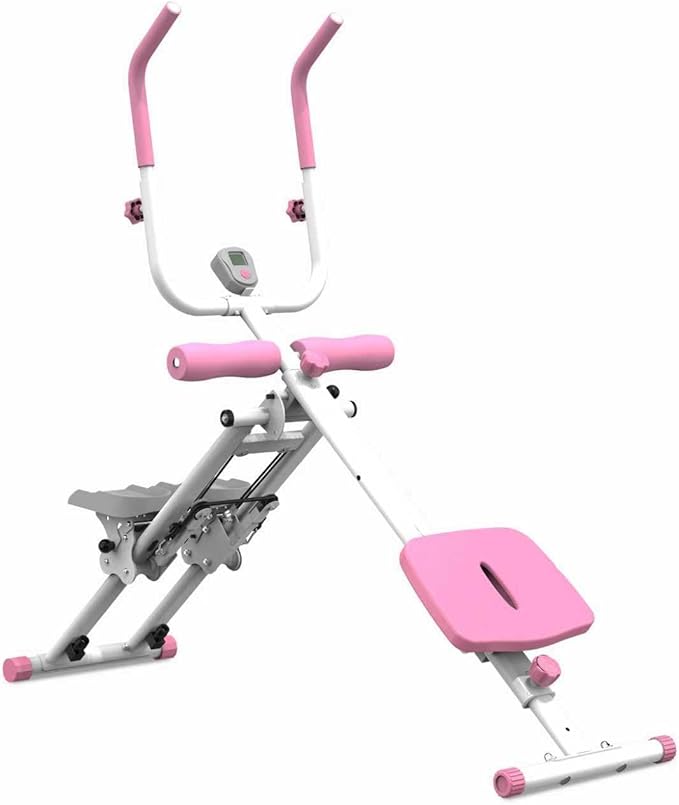 2 in 1 Stair Stepper And Ab Workout Machine, Stepper Machine with Adjustable Handlebar, Vertical Climber Workout Equipment for Home Gym, Core and Glute Workouts Equipment for Women