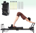 Foldable Pilates Reformer Machine, Dual Resistance with Springs and Cords, Pilates Equipment for Home and Gym Use, Suitable for Advanced and Beginners Users, Up to 400 lbs Capacity