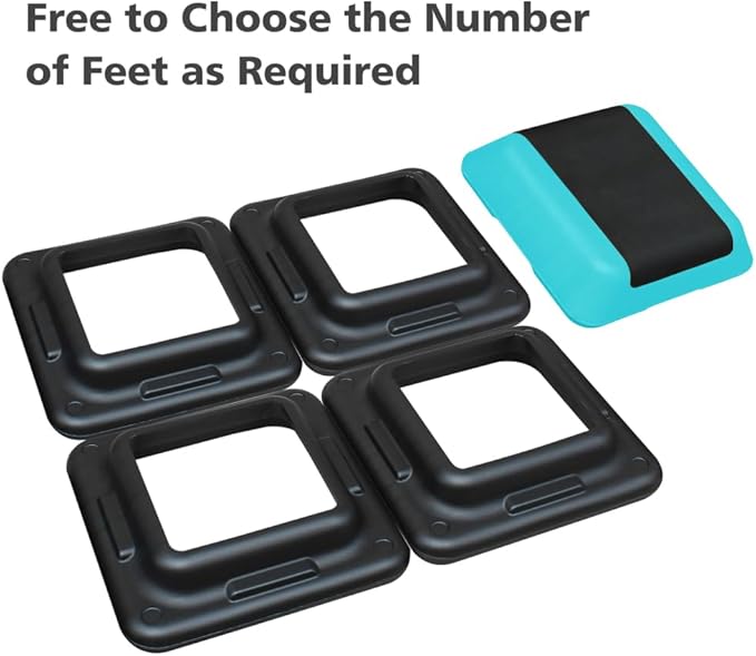 Adjustable Height Step Platform for Aerobics and Fitness Training with Non-Slip Surface