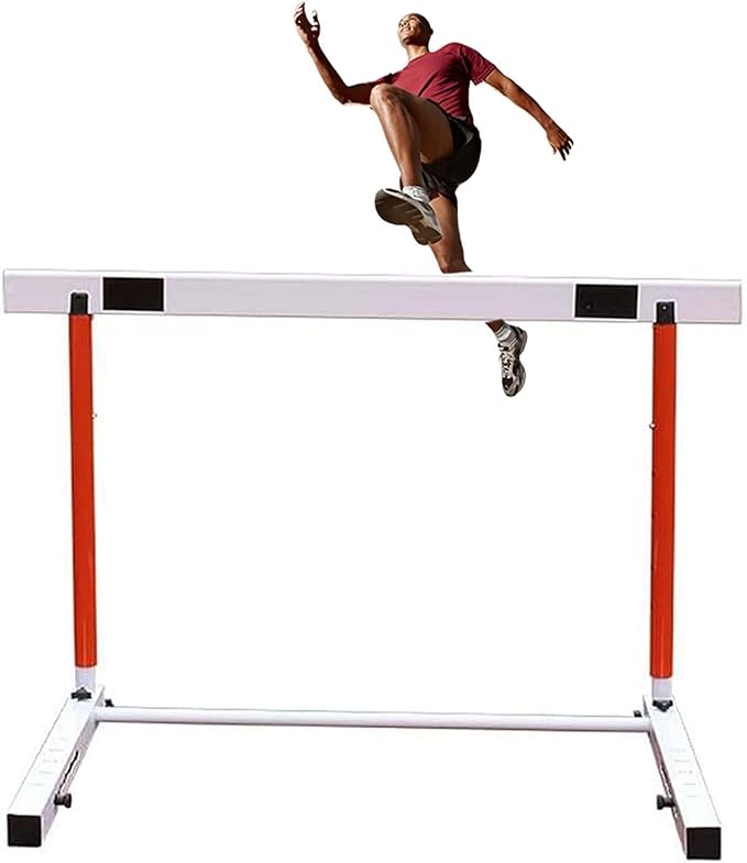 Athletics Hurdles, Height Adjustable Sports Training Hurdle Professional Athlete/Coach Practice Speed Hurdles (65cm)