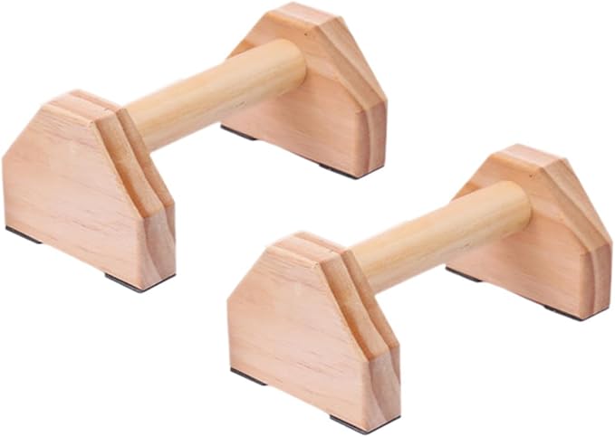Veemoon Push-up Bars Wooden 30cm Pair, Pine Wood Push-up Holders for Home Arm Strength Training, Muscle Fitness Equipment, Non-slip Push-up Stands for Indoor Workout