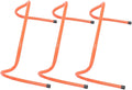3pcs Wear-Resistant Plastic Speed Hurdles for Soccer Agility Training Equipment 15cm Lightweight Track Hurdles for Youth Sports Conditioning