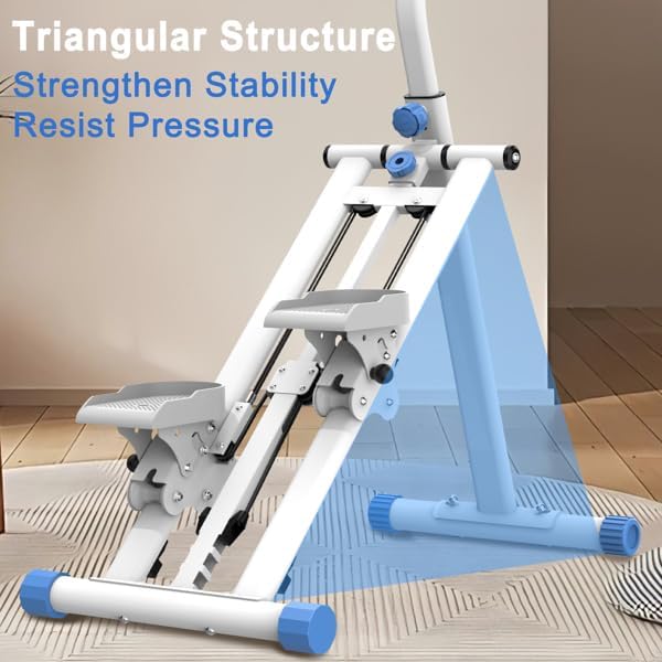 Stair Stepper Mini Stepper, Vertical Climber Machine for Home Full Body Workout, Adjustable Handlebar, Stable Non-Slip Frame, Home Climber, Aerobic Stepper, Fitness Stepper