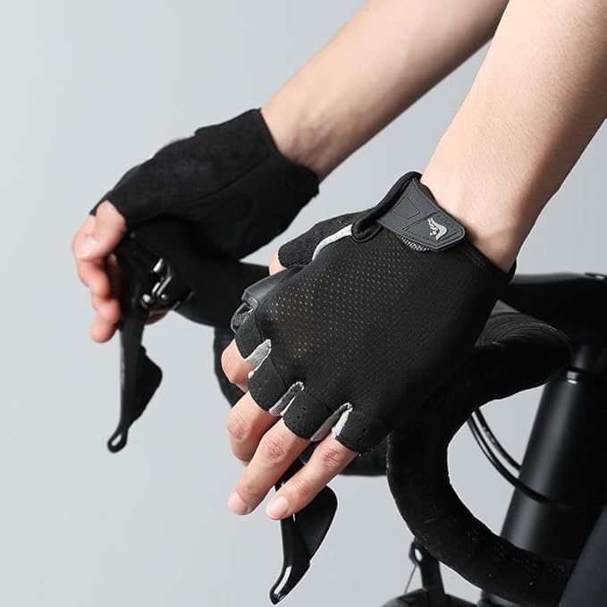 Women's Workout-Cycling-Fingerless-Gloves with Anti-Slip Palm - Breathable Grip Weightlifting Gym Sport Gloves