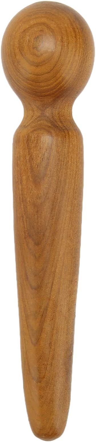 Dioche Reflexology Foot Massage Wooden Stick, Wood Health Treatment Traditional Tool Manual Massager for Travel