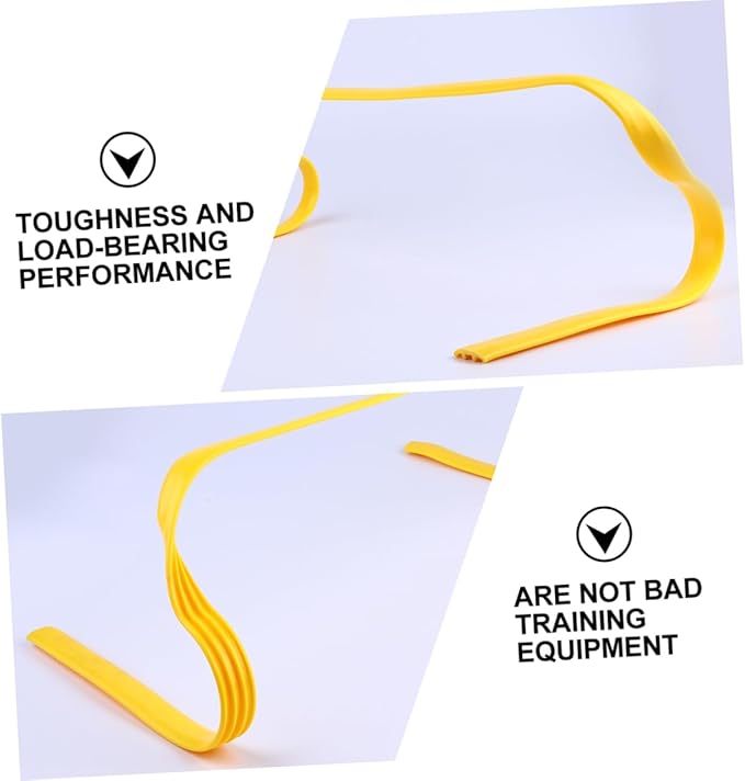 balacoo 4Pcs Agility Hurdles Training Equipment for Football Speed Training Barriers for Youth Soccer Drills and Footwork Skills Development