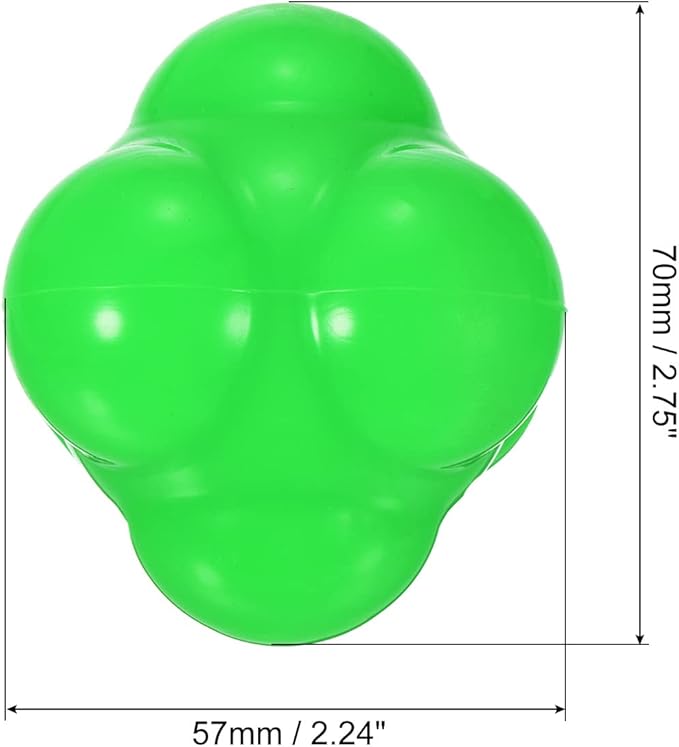 PATIKIL Reaction Balls Agility Trainer, Silicone Bounce Balls for Baseball Hand-Eye Coordination Reaction Training, Speed Reflex