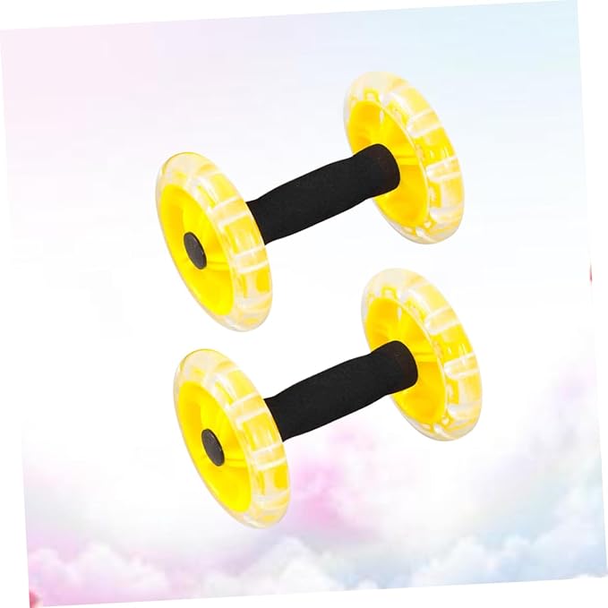 BESPORTBLE Ab Wheel Ab Roller Belly Tummy Posture Single Abdominal Exercise Abdomen Exercise Equipment Muscles Abdominal Wheel Workout Strength Fitness Roller Exercise Roller Wheel Yellow