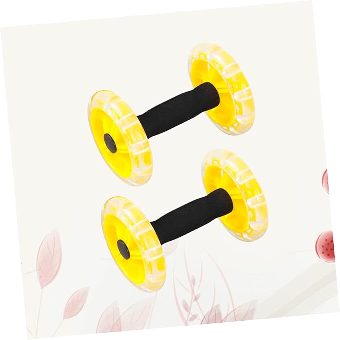 BESPORTBLE Ab Wheel Ab Roller Belly Tummy Posture Single Abdominal Exercise Abdomen Exercise Equipment Muscles Abdominal Wheel Workout Strength Fitness Roller Exercise Roller Wheel Yellow