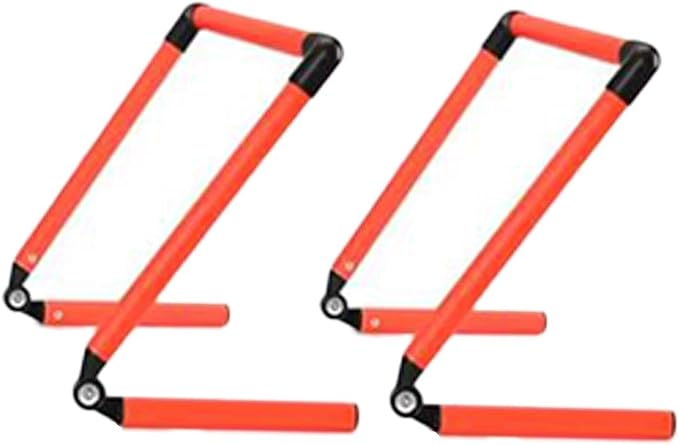 pistro Speed Hurdles 2-Pack, Adjustable Agility Training Equipment (15.2cm/6in to 30.5cm/12in) for Plyometric Drills, Football, Soccer