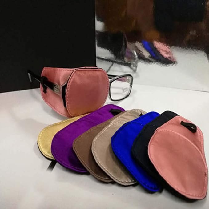Mulberry Silk Lazy Eye Patch Single Glasses Cover Amblyopia Treatment, E-04