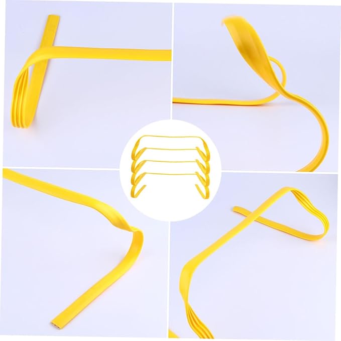 4Pcs Agility Hurdles for Outdoor Training Durable Pe Speed Training Equipment for Adults Jumping Flexibility and Coordination for Soccer Fitness Workouts