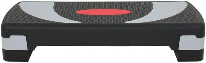 HomGarden 31'' Adjustable Workout Aerobic Stepper in Fitness & Exercise Step Platform 4" - 6" - 8" Platform Trainer Stepper w/Risers for Home Gym