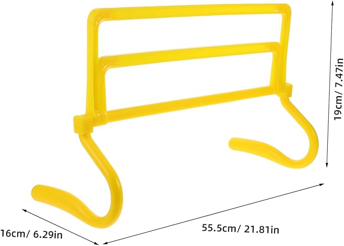Yardwe Speed Training Agility Hurdles Adjustable Detachable Jumping Equipment for Athletes and Durable Soccer Basketball Football Training Tool with Variable Heights