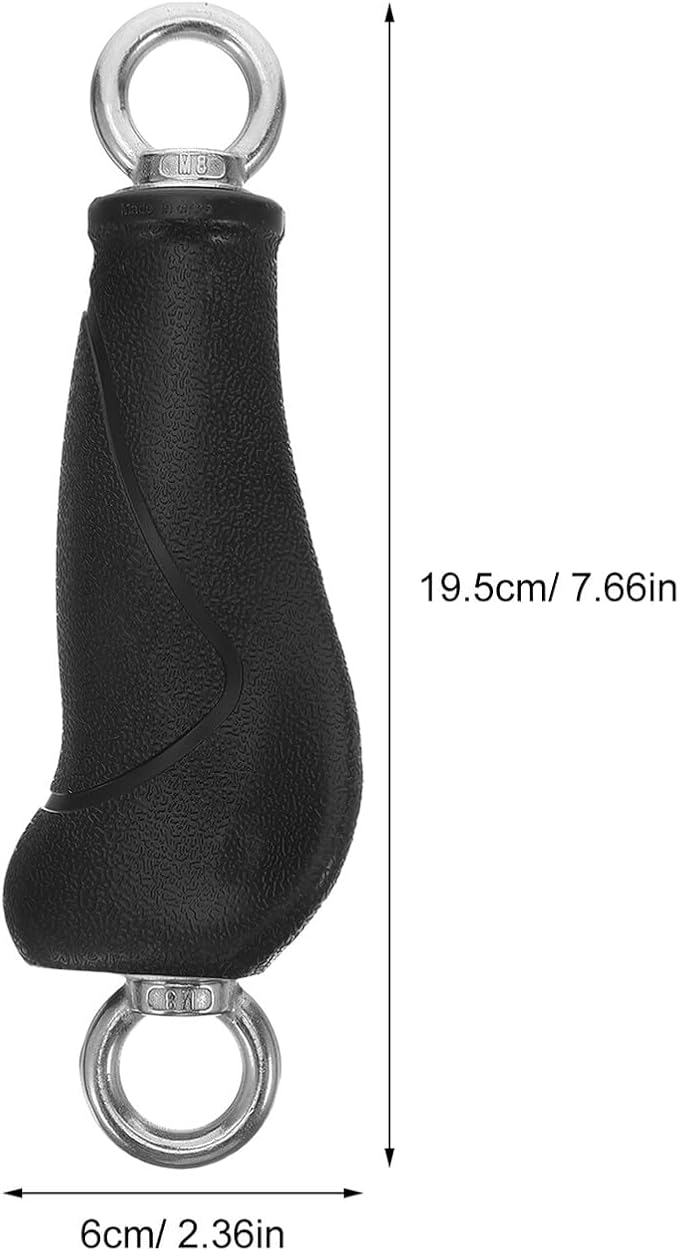 Vaguelly 2pcs Gym Cable Machine Handles Exercise Equipment Handles Heavy Duty Ergonomic Compact Grip Attachments for Home Workout and Strength Training