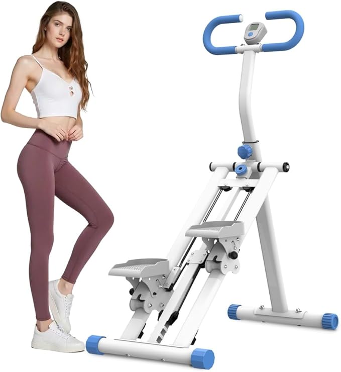 Stair Stepper, 3 Levels Adjustable Resistance Stair Master, Full-Body Exercise Climber Fitness Equipment Foldable, Vertical Climber Workout Machine