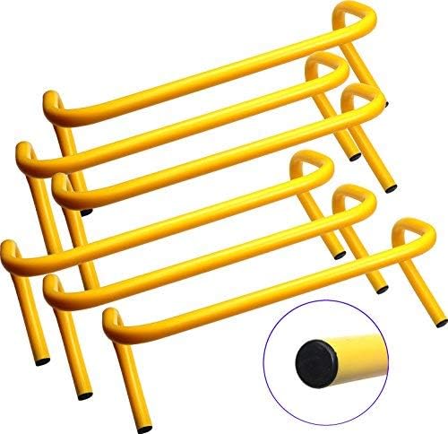Speed Agility Hurdle Training Set of 6 Soccer Football Basketball Track (9 inch)