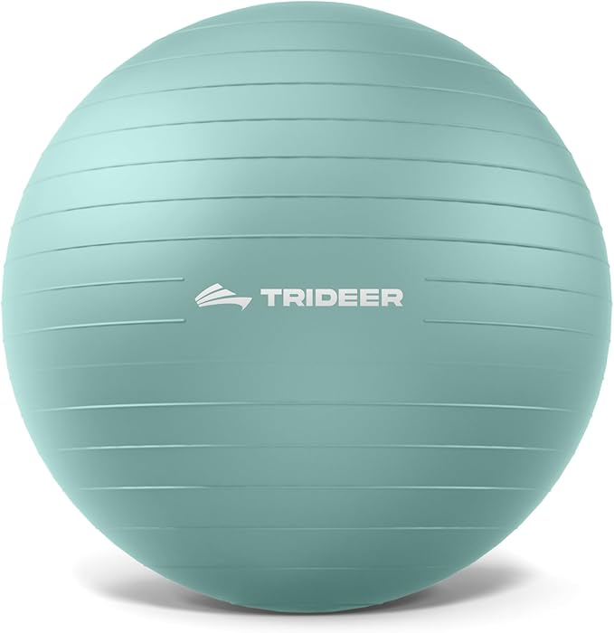 Trideer Exercise Ball Yoga Ball,Office Seating & Balance Ball Chair, Stability Ball for Pilates, Physical Therapy,Core Training & Balance Improvement & Stretching