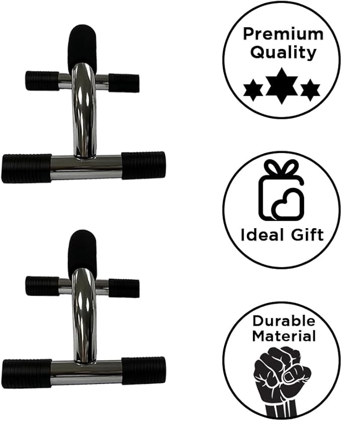 Enhance Upper Body Strength: Training Push Up Bars for Shoulders, Chest & Core - Non-Skid Feet, Compact & Portable