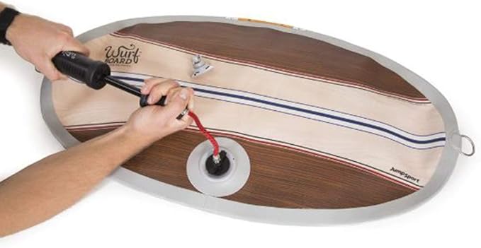 Wurf Board by JumpSport (Santa Cruz or Maui style)| Standing Desk Air-Spring Anti-Fatigue Mat | Improves Circulation, Posture, and Balance | Fully Adjustable, Inflatable Board