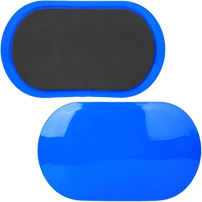 Fitness Discs Slider for Core Stability Training, Leg Slimming, Yoga, 2pcs Small Size Blue Sliding Discs