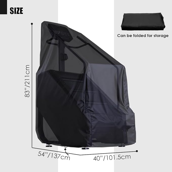Stair Stepper Machine Cover Waterproof Oxford Fabric Commercial Grade Stair Climber Covers with Drawstring for Home Gym (Cover Only)