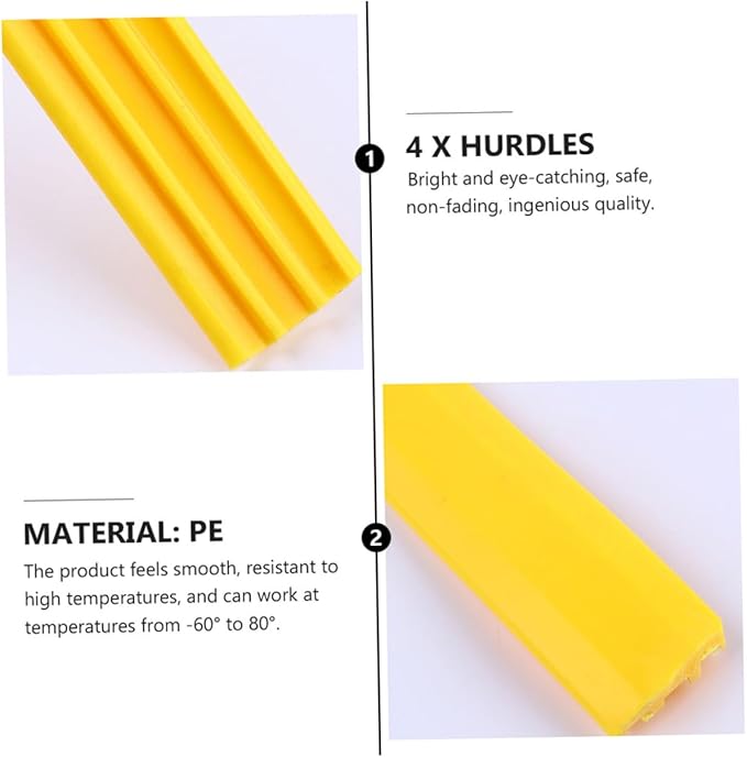 VICASKY 4Pcs Agility Hurdles for Speed Training Equipment High Football Training Hurdles Durable and Portable for Sports Drills for Soccer Basketball and Track Activities