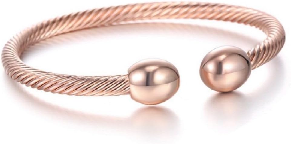 NewZenro Elegant Magnetic Bracelet Copper Magnets Bangle For Women Men Gifts for Father's Day