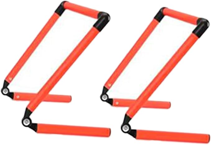 2X Adjustable Agility Training Hurdles, Foldable Speed Training Equipment for Jumping and Running